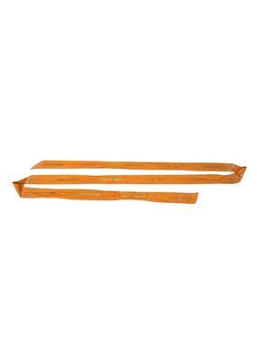 Louis Vuitton Orange Ribbon 57" Gold Logo Design Gift Wrap Crafting Authentic